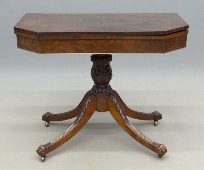 C. 1810-15 N.Y.C. card table with