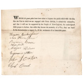 C. 1813 PRINTED DOCUMENT SIGNE