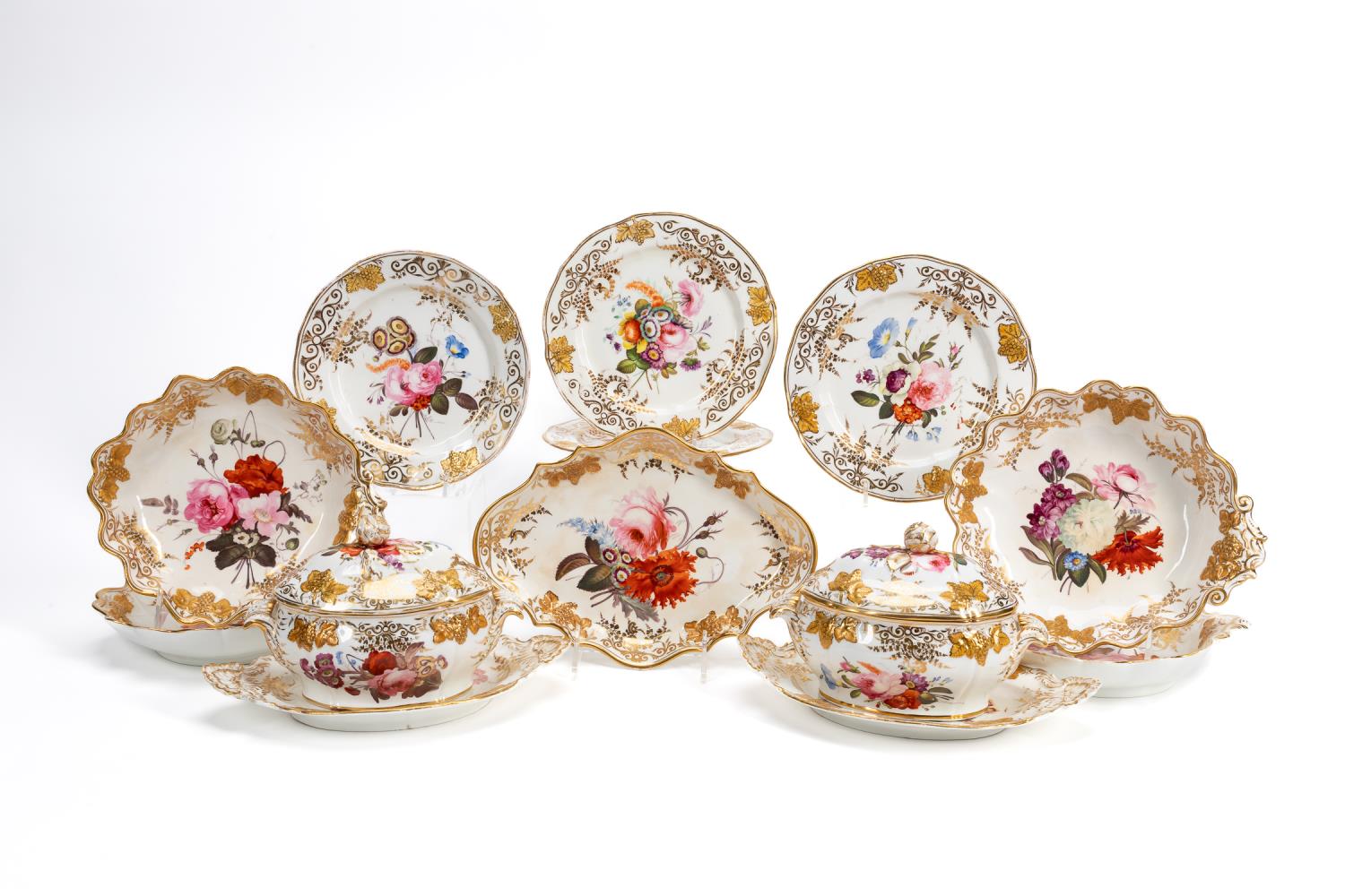 C. 1820 COALPORT PART FLORAL