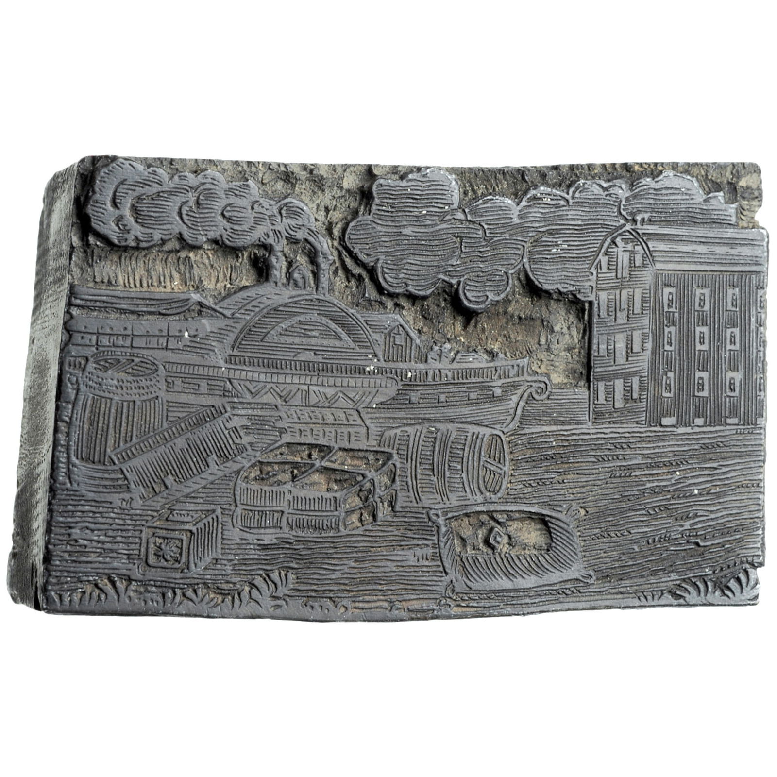 C. 1820, HAND-ENGRAVED WOODBLOCK