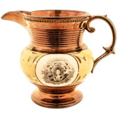 C 1824 LUSTERWARE PITCHER CORN