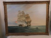 C. 1830 ENGLISH SEA BATTLE PAI