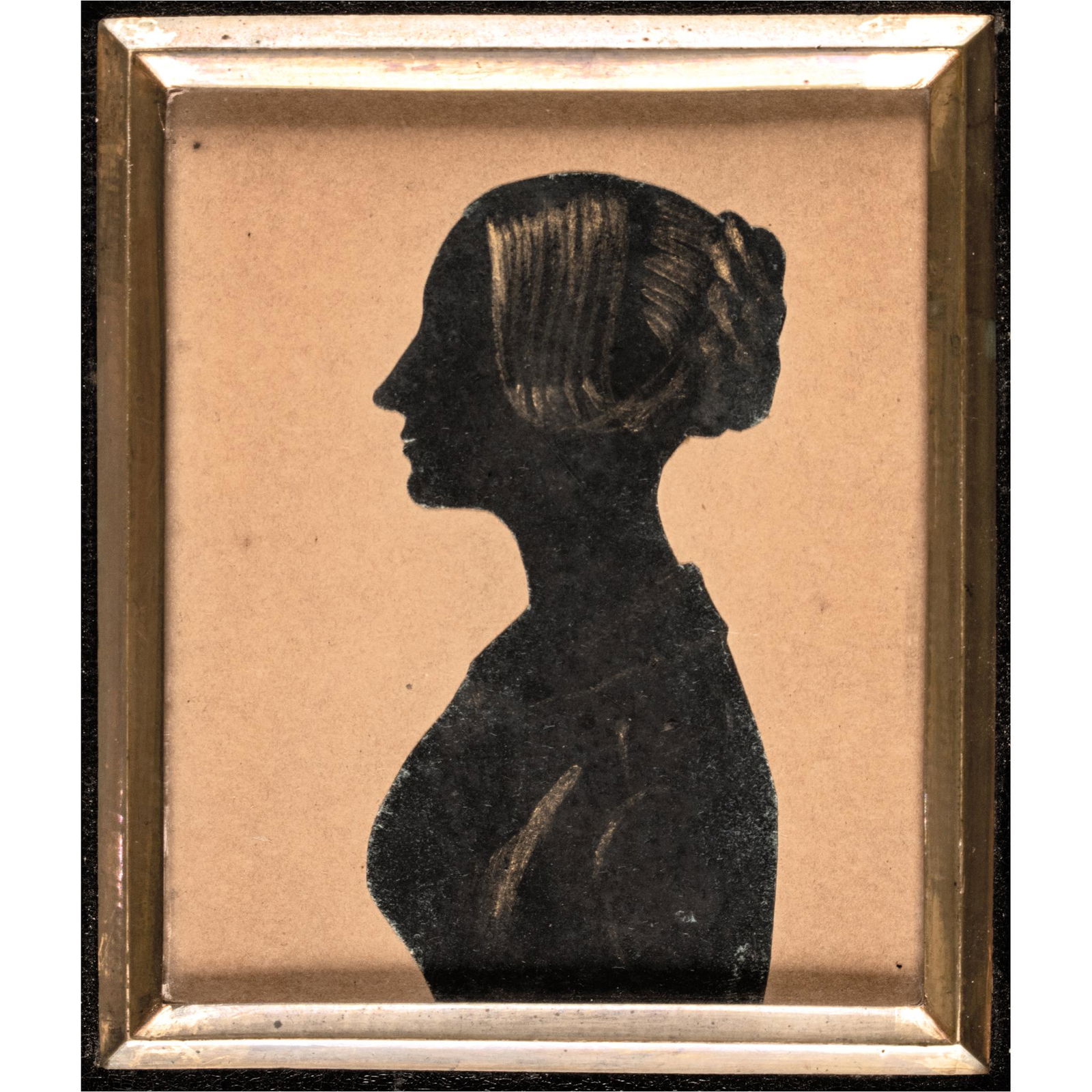 C. 1830, PEN AND INK SILHOUETTE