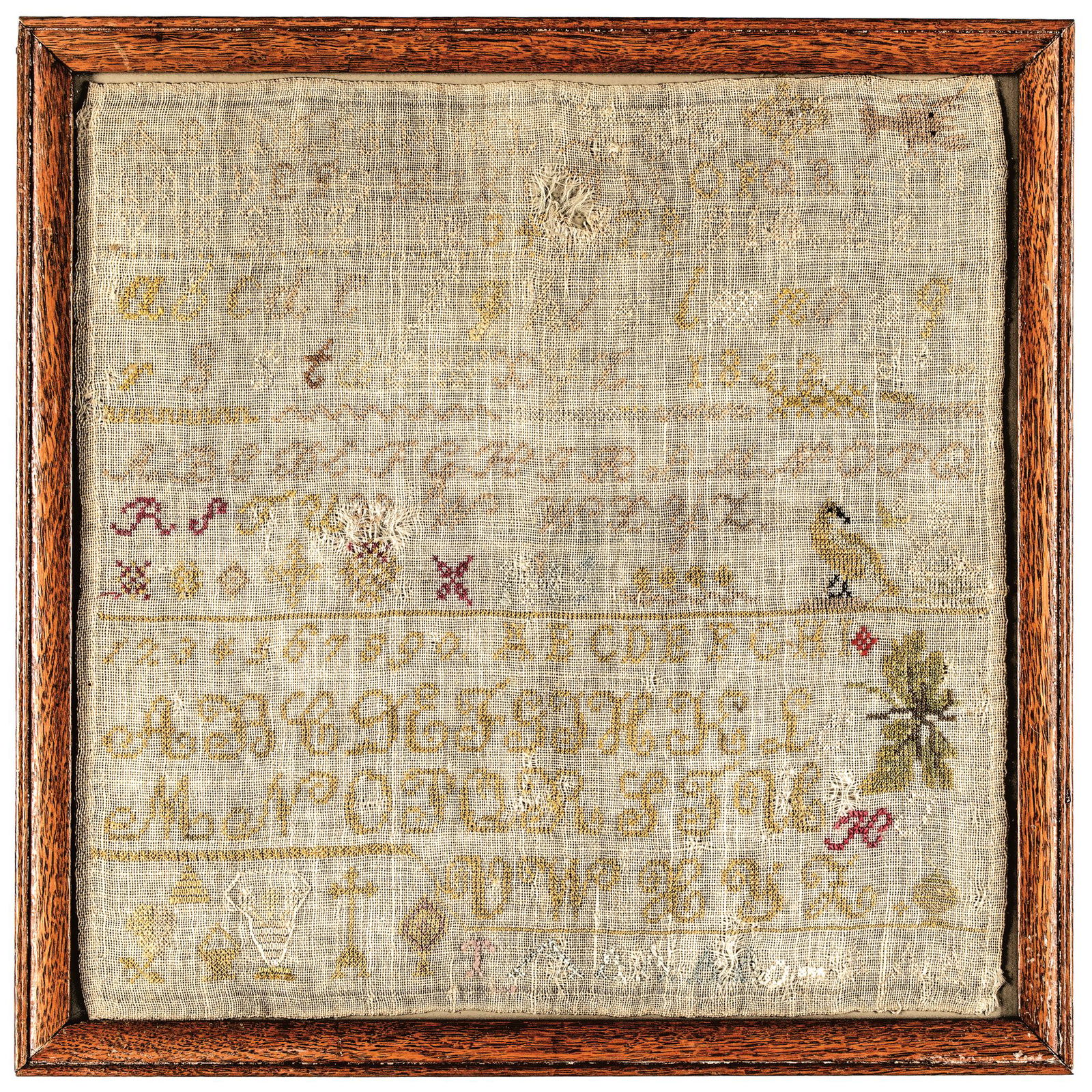 C. 1840 AMERICAN HANDMADE ALPHABETS