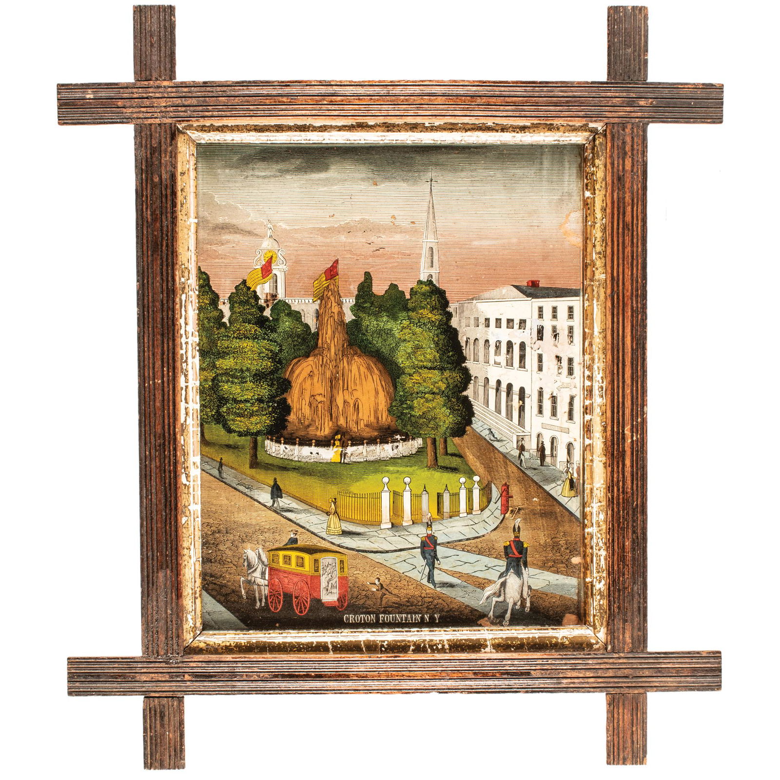 C. 1840S CROTON FOUNTAIN N.Y.
