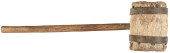 C. 1850 LARGE ANTIQUE IRON BAN