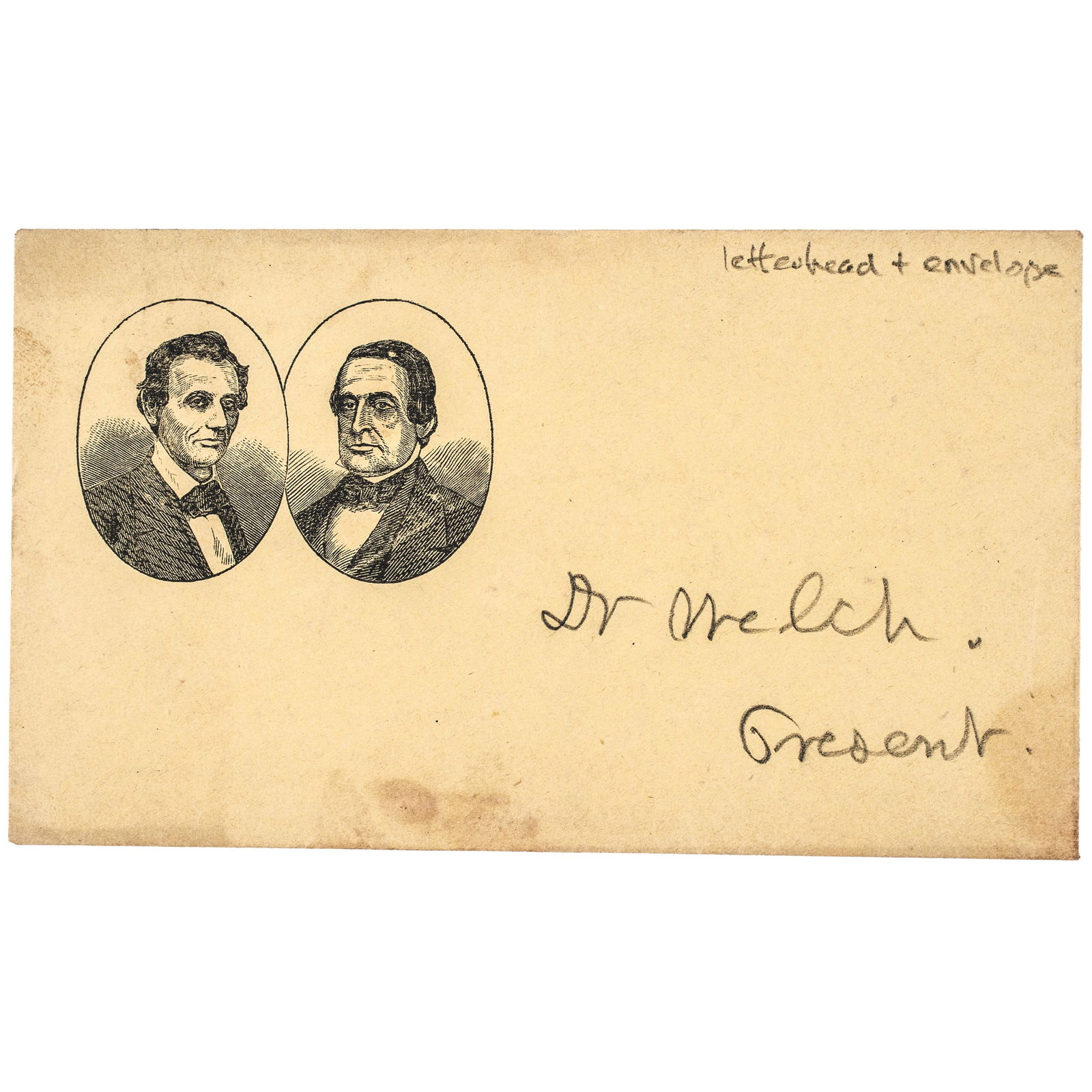 C. 1860 PRINTED, BEARDLESS
