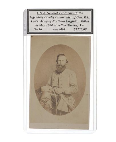 C. 1860'S J.E.B. STUART CONFEDERATE