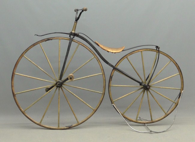 C. 1865 boneshaker bicycle. 40