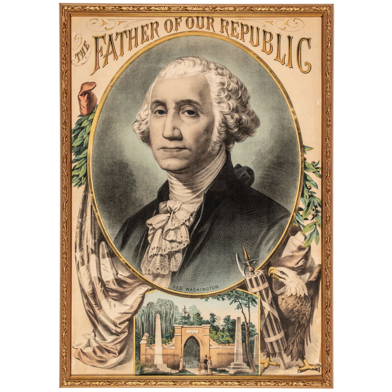 C 1880 THE FATHER OF OUR REPUBLIC