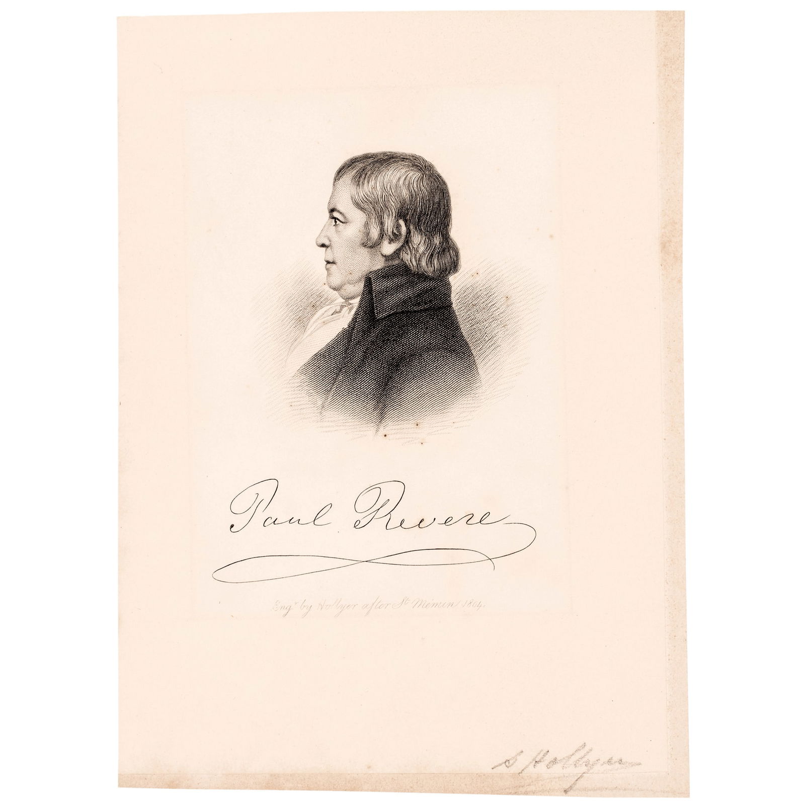 C 1887 ENGRAVED PORTRAIT OF PAUL