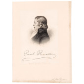 C 1887 ENGRAVED PORTRAIT OF PA