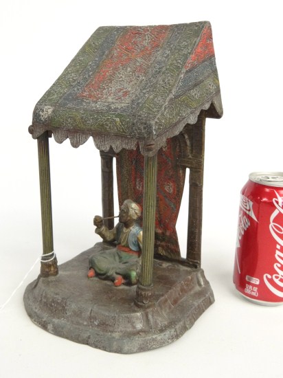 C. 1890 signed Austrian pot metal