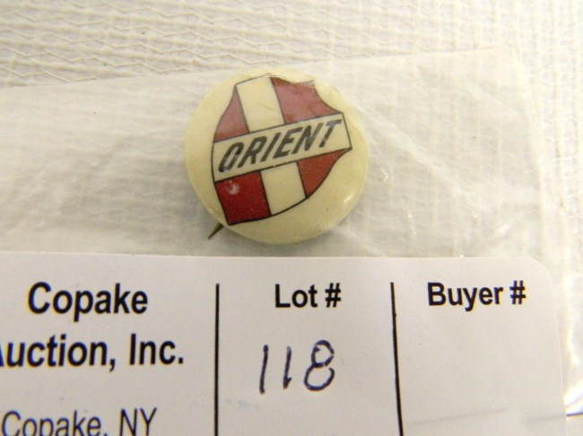 c. 1894 Orient pin back button