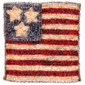 C. 1898 HANDSEWN BEADED THREE