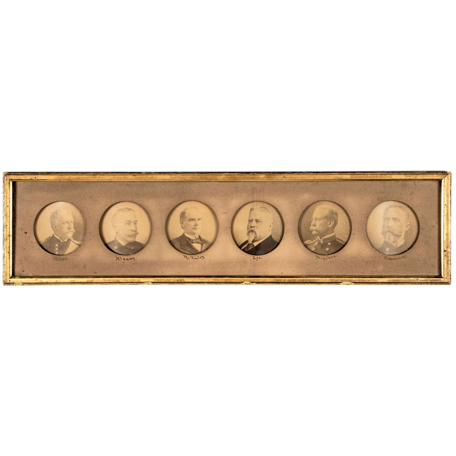 C. 1898 PATRIOTIC PHOTO DISPLAY