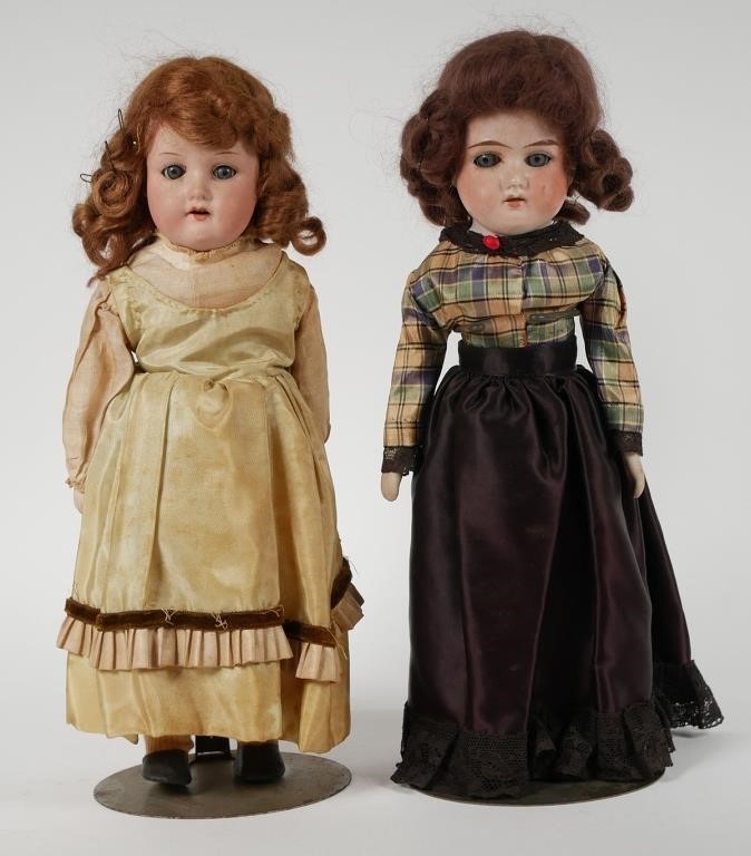 C 1900 GERMAN BISQUE DOLLSAntique