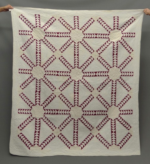 C. 1900's flying geese quilt.