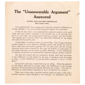 C 1910 EARLY SUFFRAGETTE / WOM