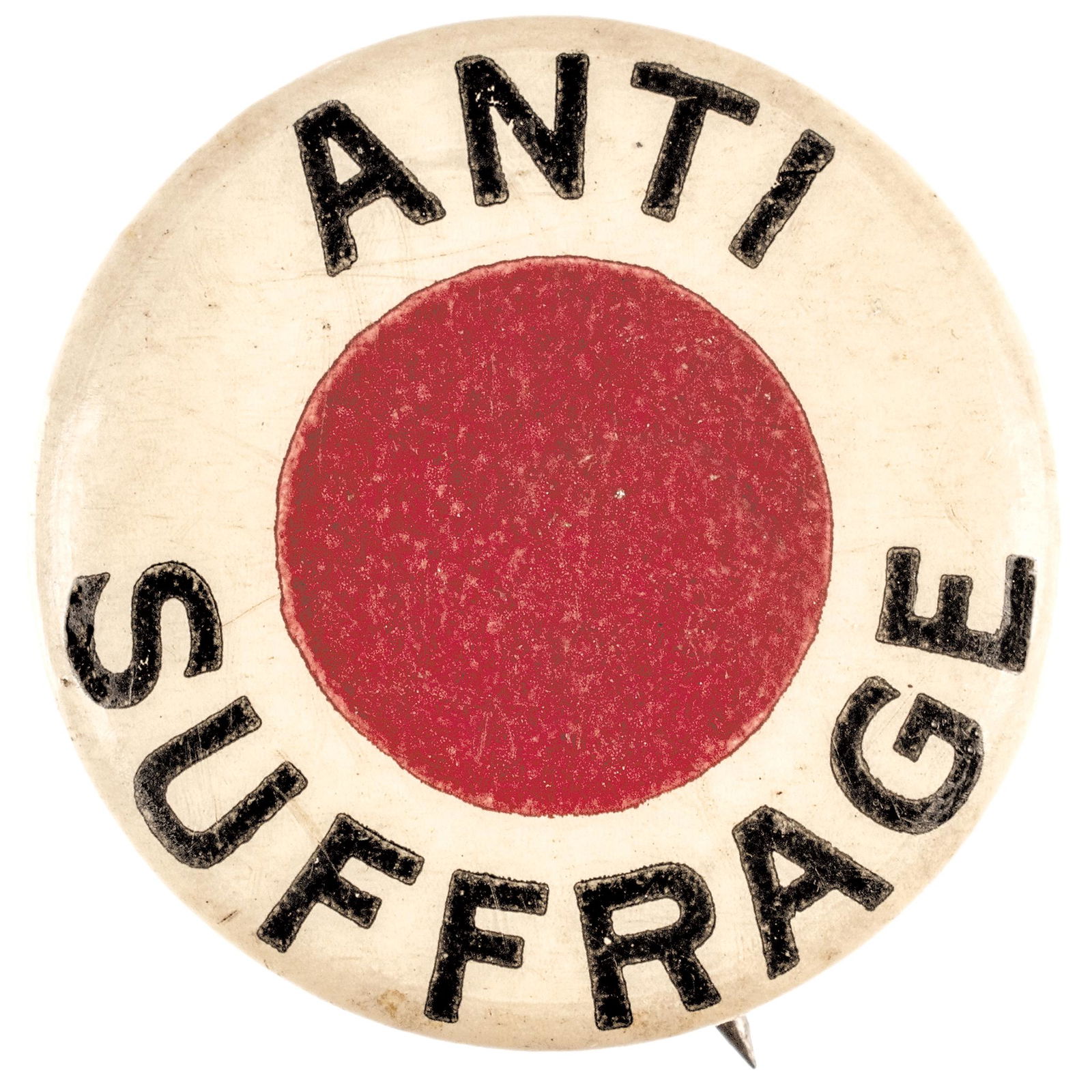C. 1915  ANTI-SUFFRAGE PINBACK