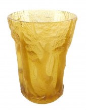 C. 1930 ART GLASS VASE, LIKELY