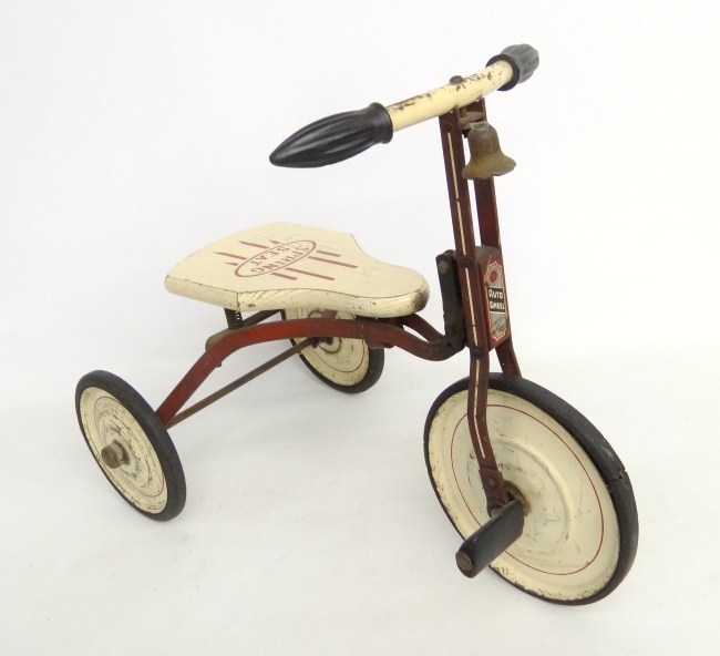 C. 1930's auto wheel tricycle N.
