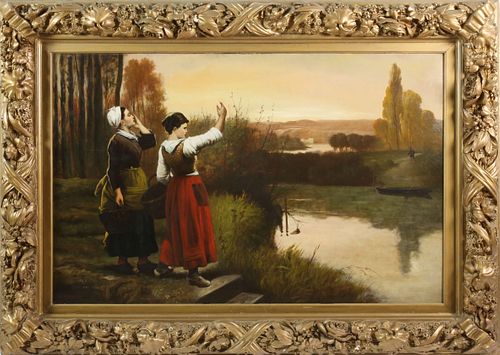 C. DUVERNOIS OIL ON CANVAS DUTCH