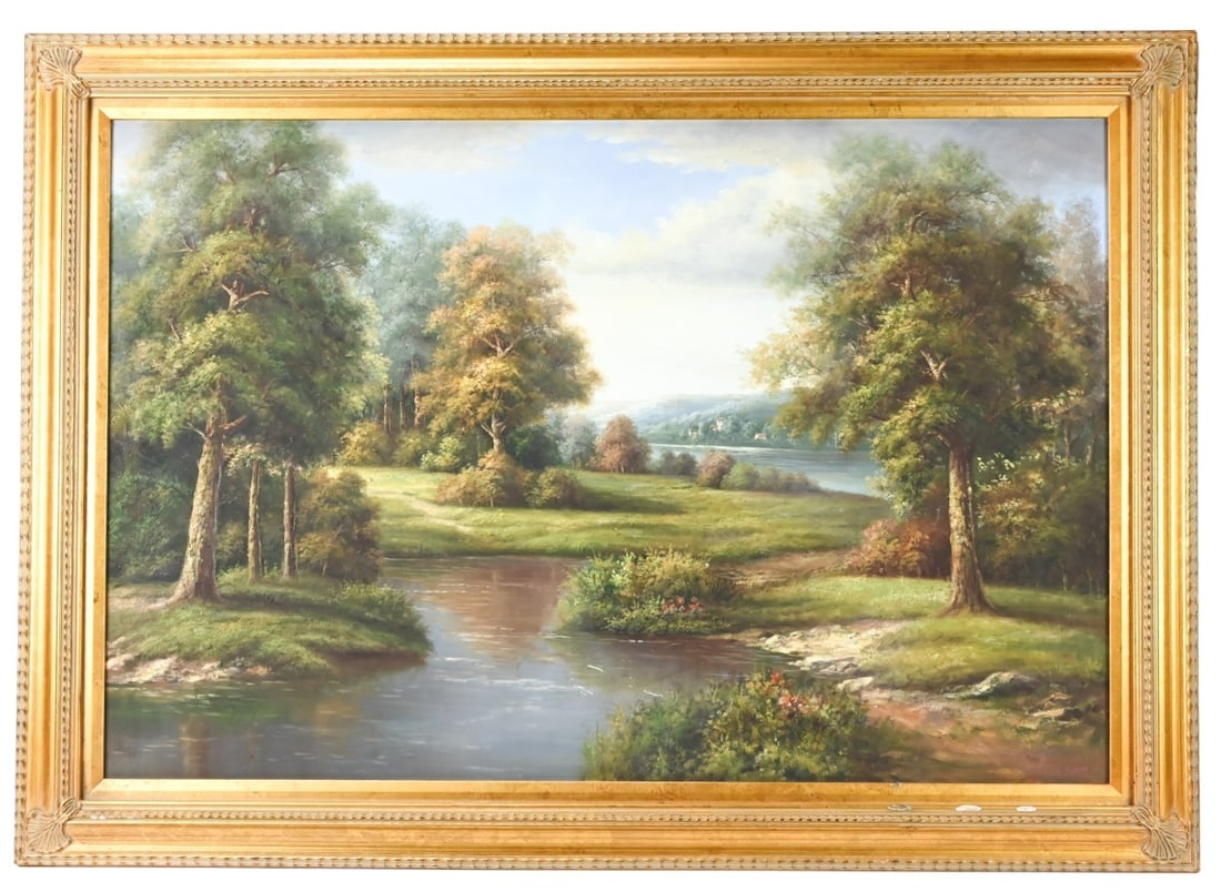 C. FREEMAN SIGNED OIL PAINTING OF