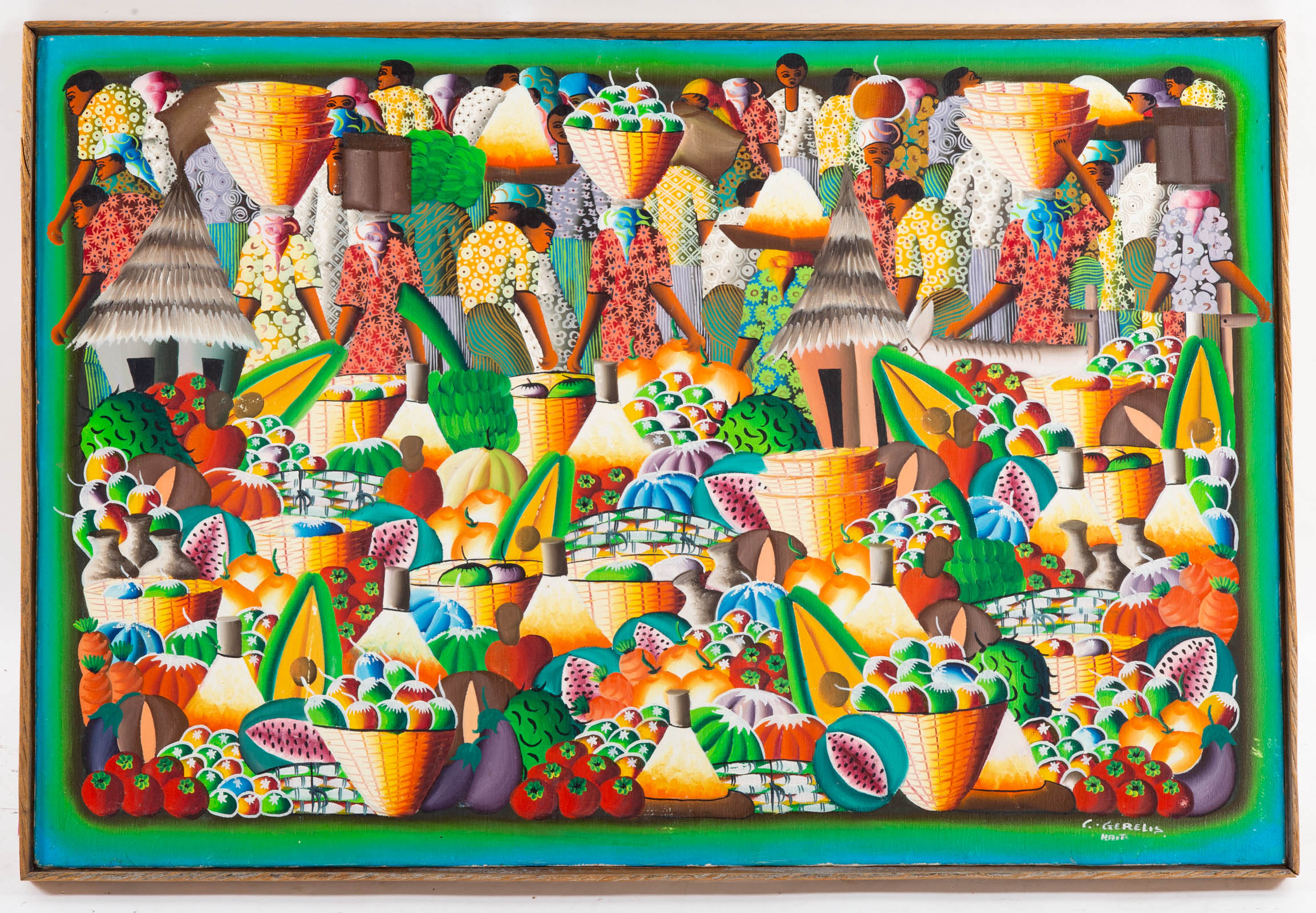 C. GERELIS. HAITIAN MARKET SCENE,