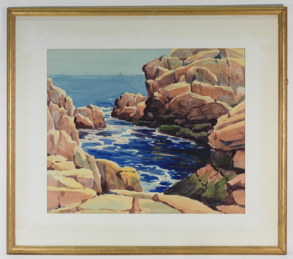 C. GORDON HARRIS SEASCAPE WC