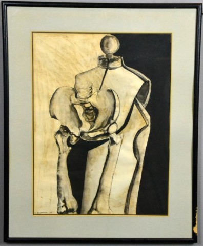 C. Gustafson Pen & Wash On