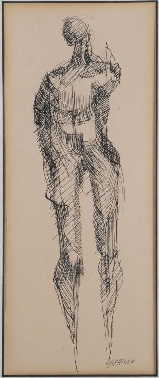 C. HARRISON, INK ON PAPER,