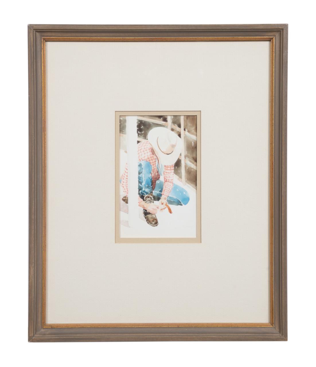 C. HESSE-LOW "COWBOY FIXING SPUR"