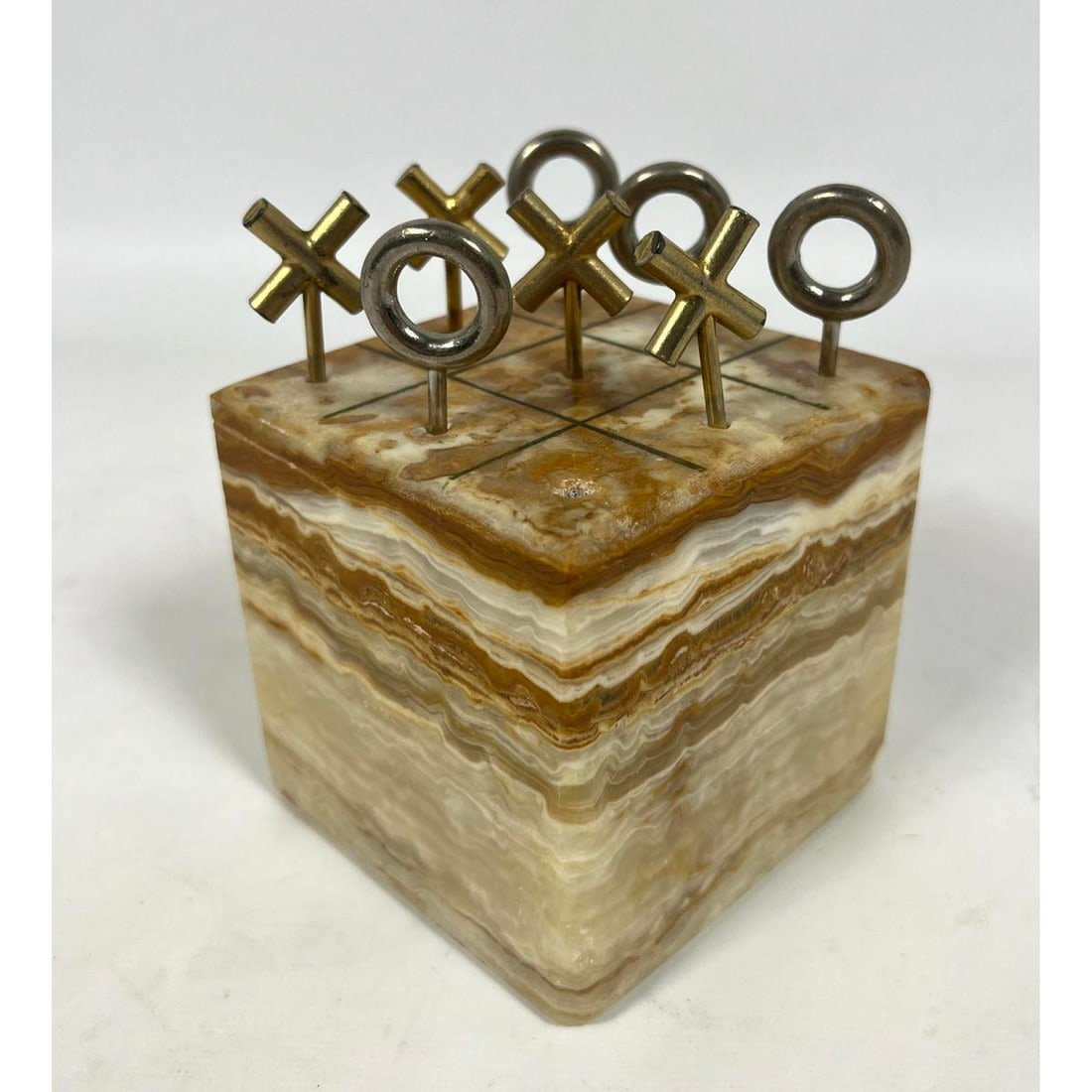 C JERE Agate Block Tic Tac Toe
