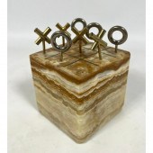 C JERE Agate Block Tic Tac Toe
