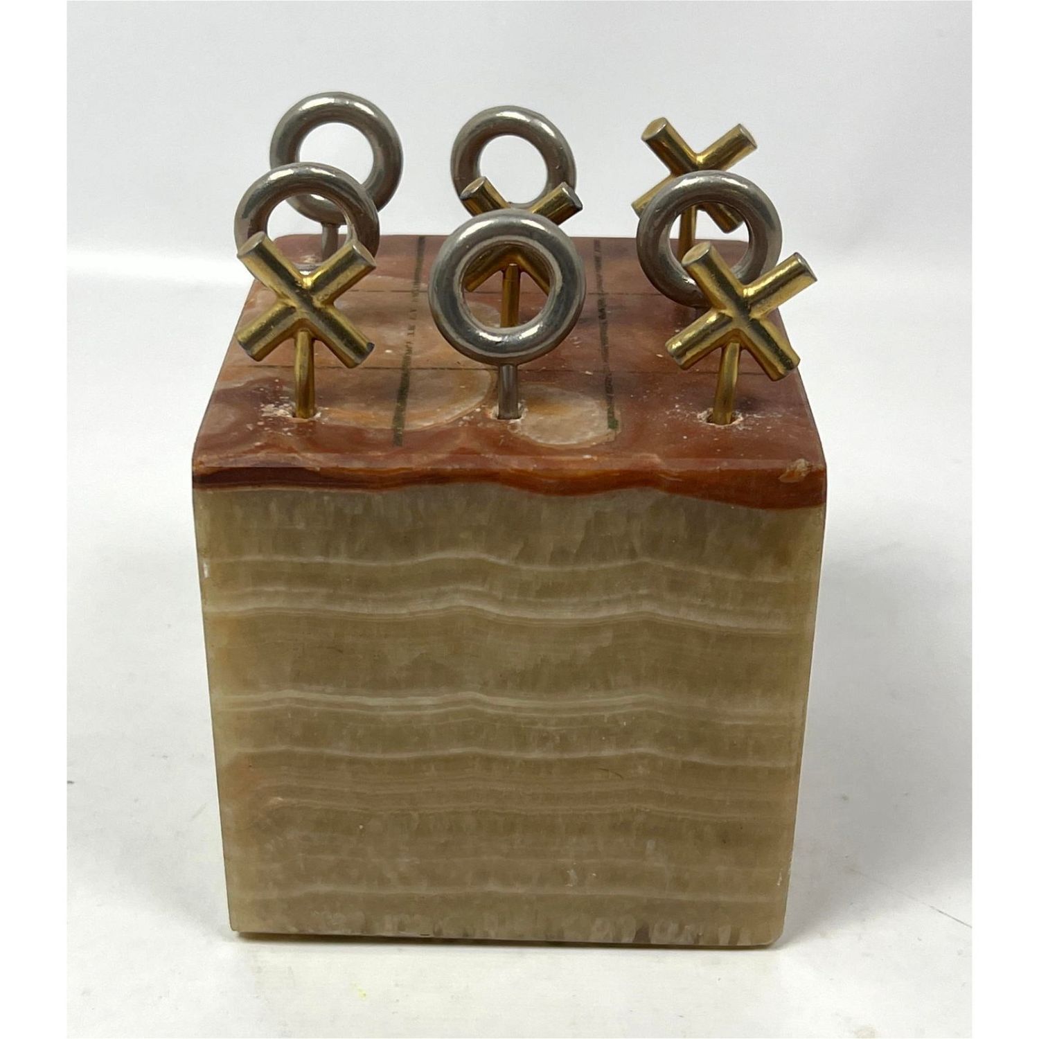 C JERE Agate Block Tic Tac Toe