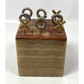 C JERE Agate Block Tic Tac Toe