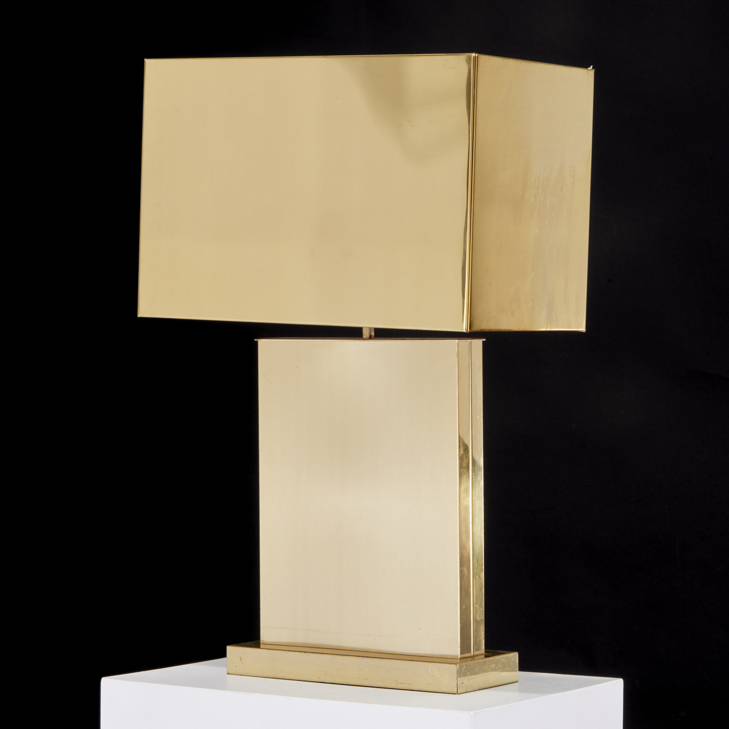 C. JERE (ATTRIB.), BRASS TABLE LAMP