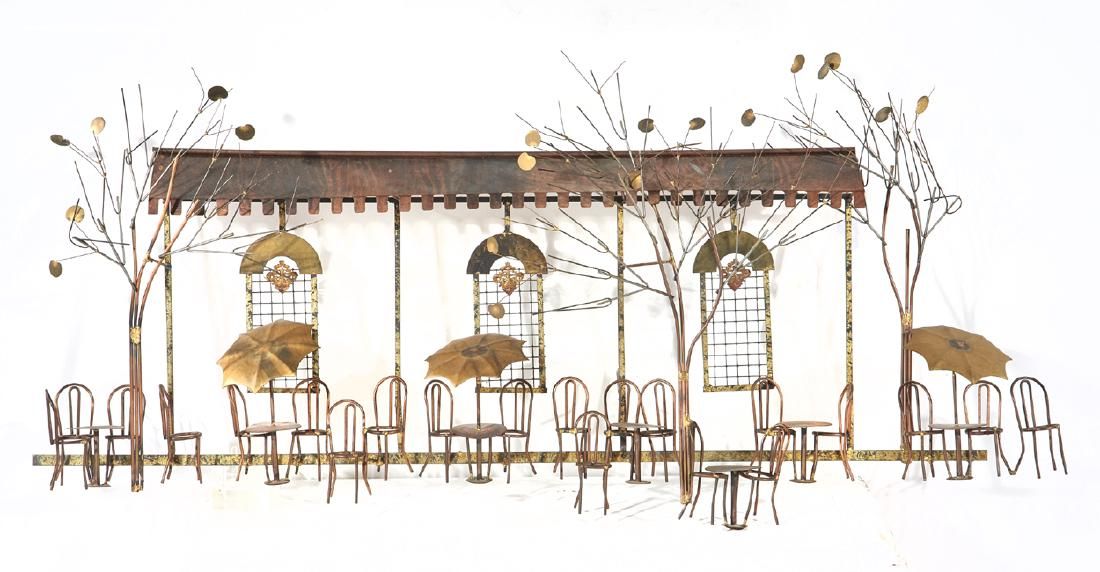 C. JERE BRASS METAL WALL