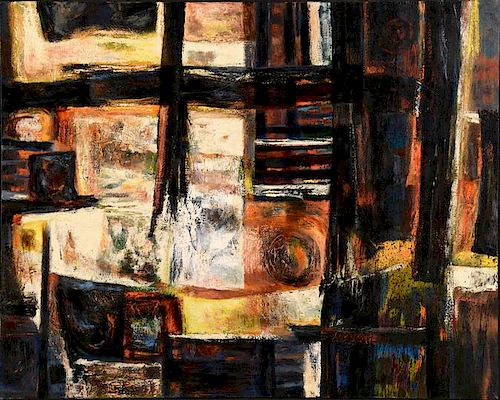 C. KERMIT EWING ABSTRACT OIL ON