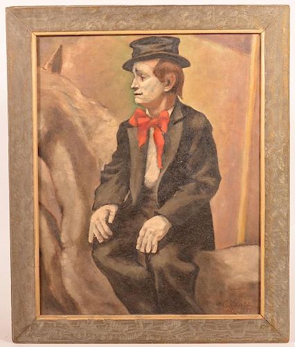 C. KOONTZ OIL ON CANVAS PAINTING OF