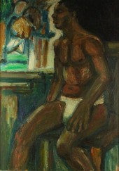 C. LUNDY PORTRAIT OF A WOMAN O