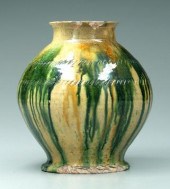 C. R. Auman pottery vase, runn
