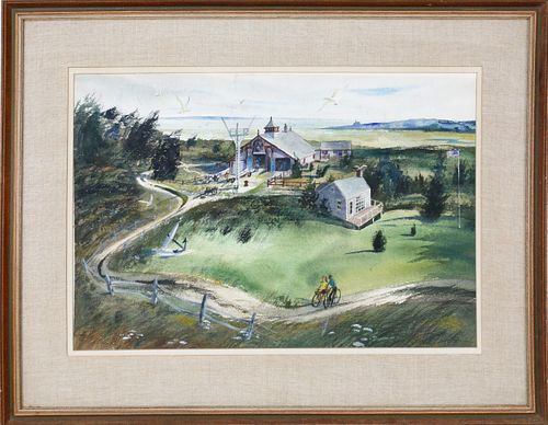 C. ROBERT PERRIN WATERCOLOR,