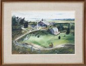 C. ROBERT PERRIN WATERCOLOR, "