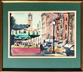C. ROBERT PERRIN WATERCOLOR ON