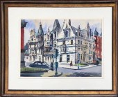 C. ROBERT PERRIN WATERCOLOR ON