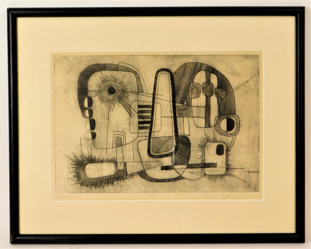 C. SCHAEFFER MODERN ABSTRACT GEMINI