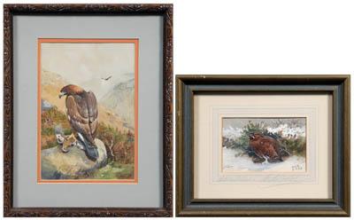 C. Stanley Todd watercolors: golden
