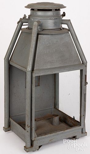 C. T. HAM TIN LANTERN, 19TH C.C. T.